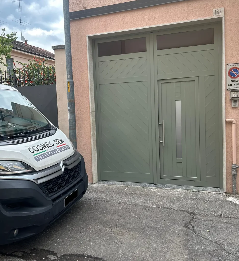 portone carrabile alluminio